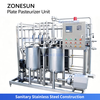 ZONESUN ZS-PRT200 Continuous Plate Pasteurizer and UHT Sterilizer System