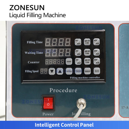 ZONESUN ZS-GFK17B 20-17000ml Semi Automatic Diaphragm Pump Liquid Filling Machine  ZONESUNPRO