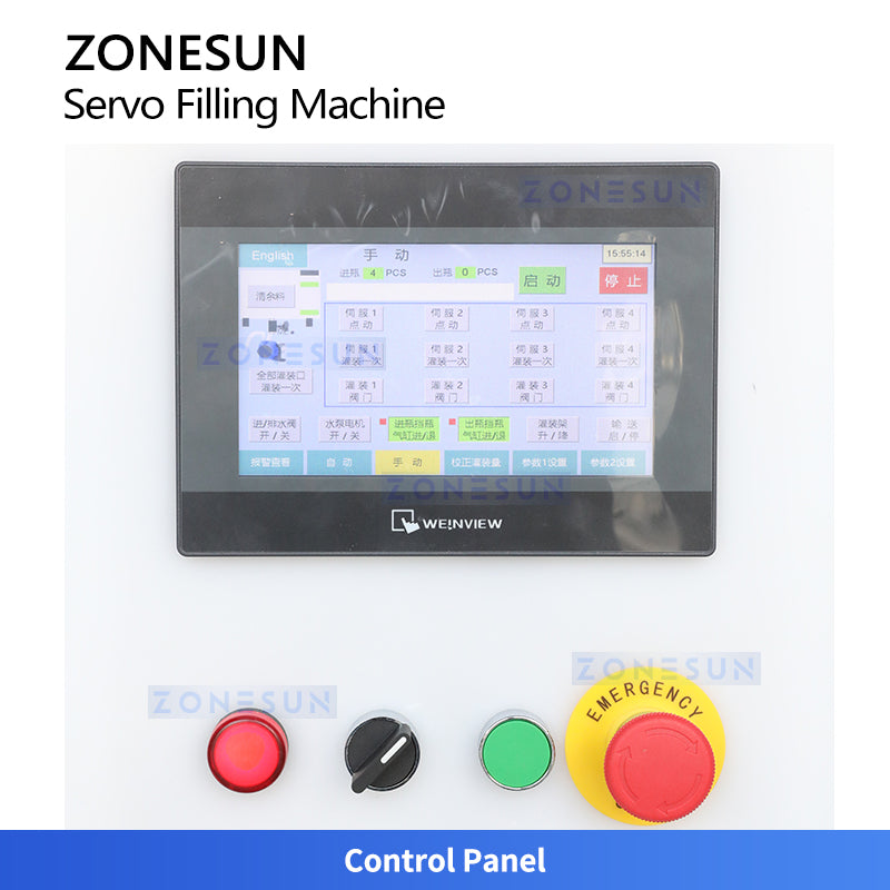 ZONESUN ZS-GYCR4A Automatic Corrosive Liquid Filling Machine Chemical Bottling Packaging