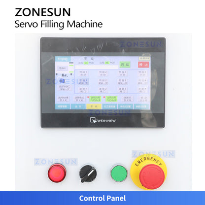 ZONESUN ZS-GYCR4A Automatic Corrosive Liquid Filling Machine Chemical Bottling Packaging