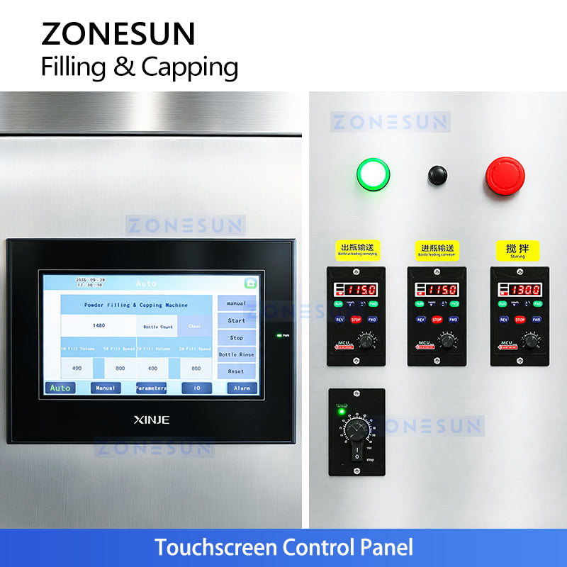 ZONESUN ZS-FJFC2 Automatic Small-dose Powder Vial Filling and Stoppering Machine