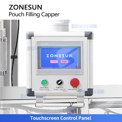 ZONESUN ZS-AFC12M High-Speed Servo Spout Pouch Piston Liquid Packaging Monoblock Machine (Up to 120 Bags/Min) ZONESUN