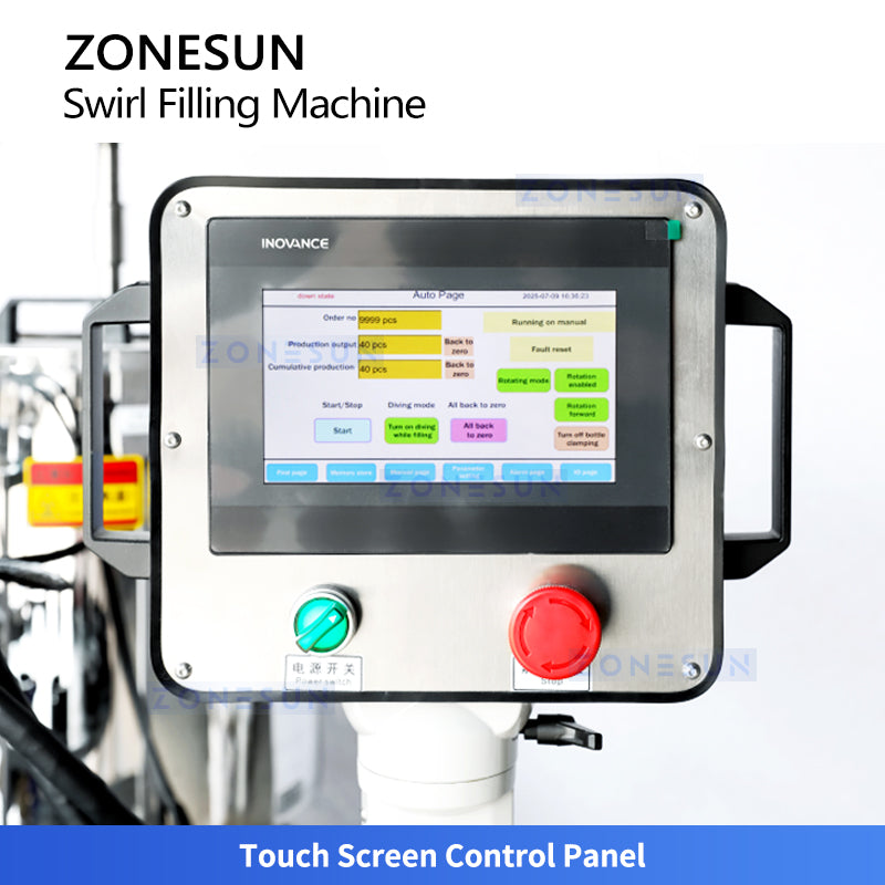 ZONESUN ZS-LG2C Lipstick Spiral Filling Machine Double Color for Viscosity Cosmetic & Paste Products