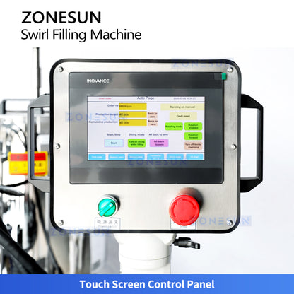 ZONESUN ZS-LG2C Lipstick Spiral Filling Machine Double Color for Viscosity Cosmetic & Paste Products