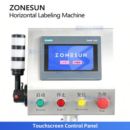 ZONESUN ZS-TB125D High-Speed Horizontal Labeling Machine for Small Bottles & Vials