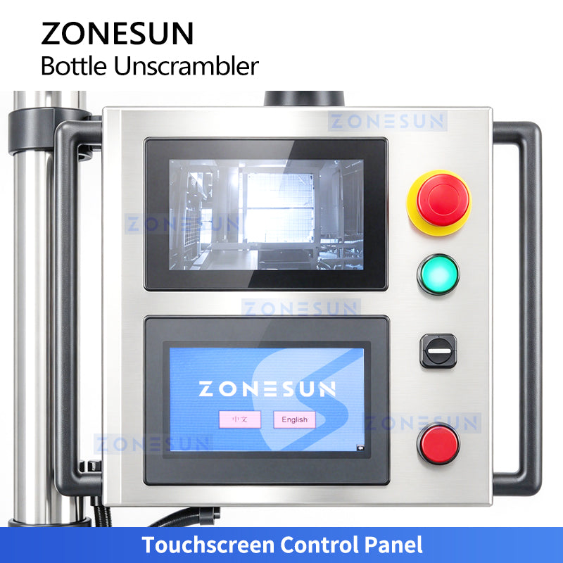 ZONESUN ZS-LP350 Robotic Bottle Unscrambler with Vision System