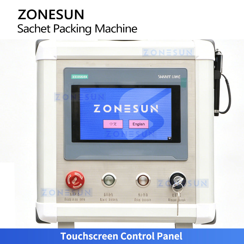 ZONESUN ZS-FS500K4 4-Lane Automatic VFFS Sachet Packing Machine | 120 Bags/min Granule Filling Sealing