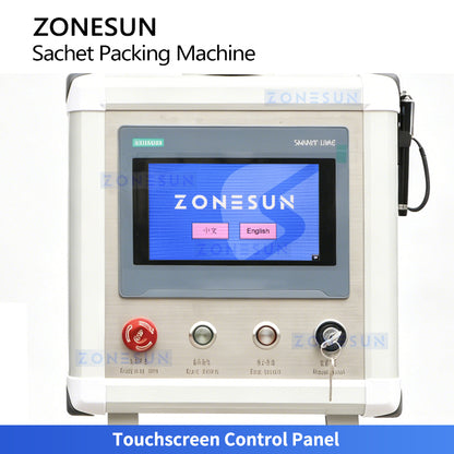 ZONESUN ZS-FS500K4 4-Lane Automatic VFFS Sachet Packing Machine | 120 Bags/min Granule Filling Sealing
