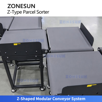 ZONESUN ZS-CB120Z Automatic Parcel Sorting Conveyor with Barcode Scanner & Dynamic Weighing