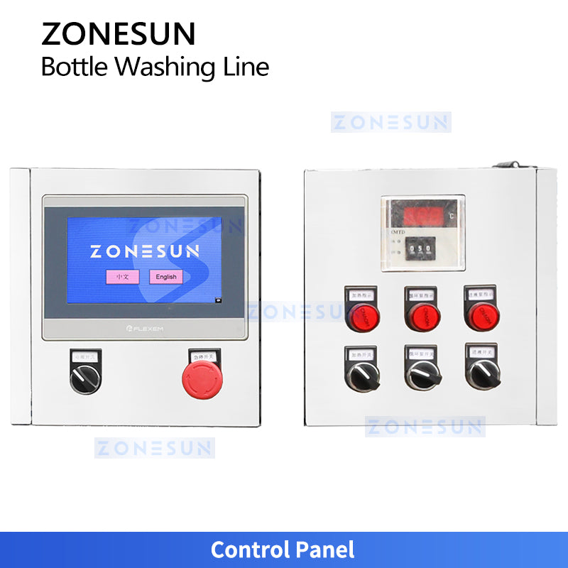ZONESUN ZS-WBL3000 Automatic Bottle Washing & Drying Line
