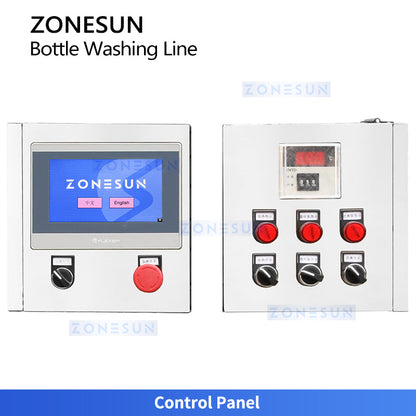 ZONESUN ZS-WBL3000 Automatic Bottle Washing & Drying Line