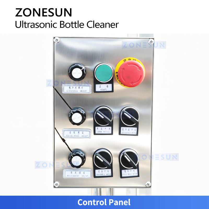 ZONESUN ZS-UWB8 Automatic Ultrasonic Vial Washing Machine for 3ml-10ml BottlesDual Lane Bottle Cleaner