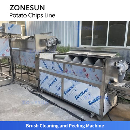 ZONESUN ZS-PCL1 Automatic Potato Chips Production Line for Fire Snack Processing