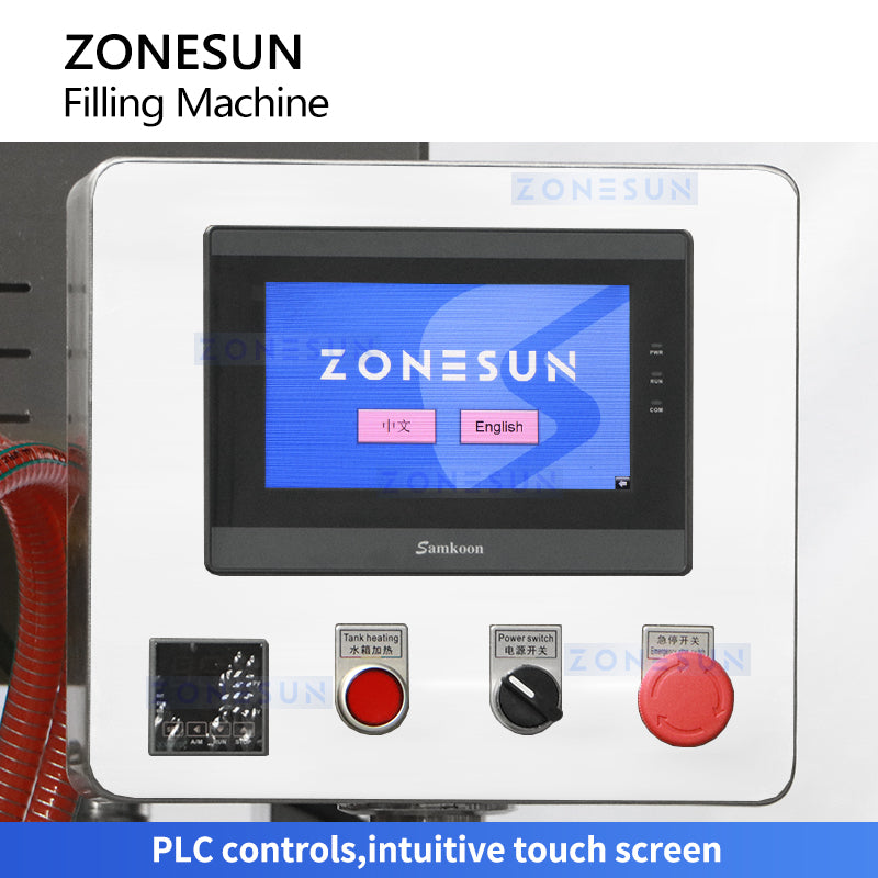 ZONESUN ZS-YT4T-4PH Sauce Honey Peanut Butter Piston Filling Equipment  ZONESUNPRO