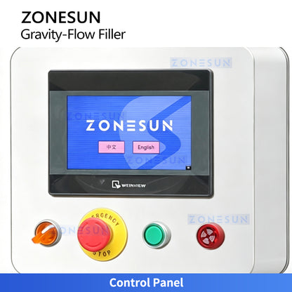 ZONESUN ZS-VTGZ100E Industrial Gravity Filling Machine 50-5000ml Automatic Bottle Liquid Filler