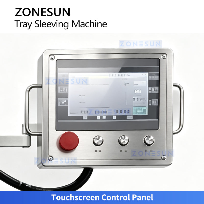 ZONESUN ZS-FK55 Automatic Cardboard Sleeve Packaging Machine for Meal Boxes Fast Food Containers