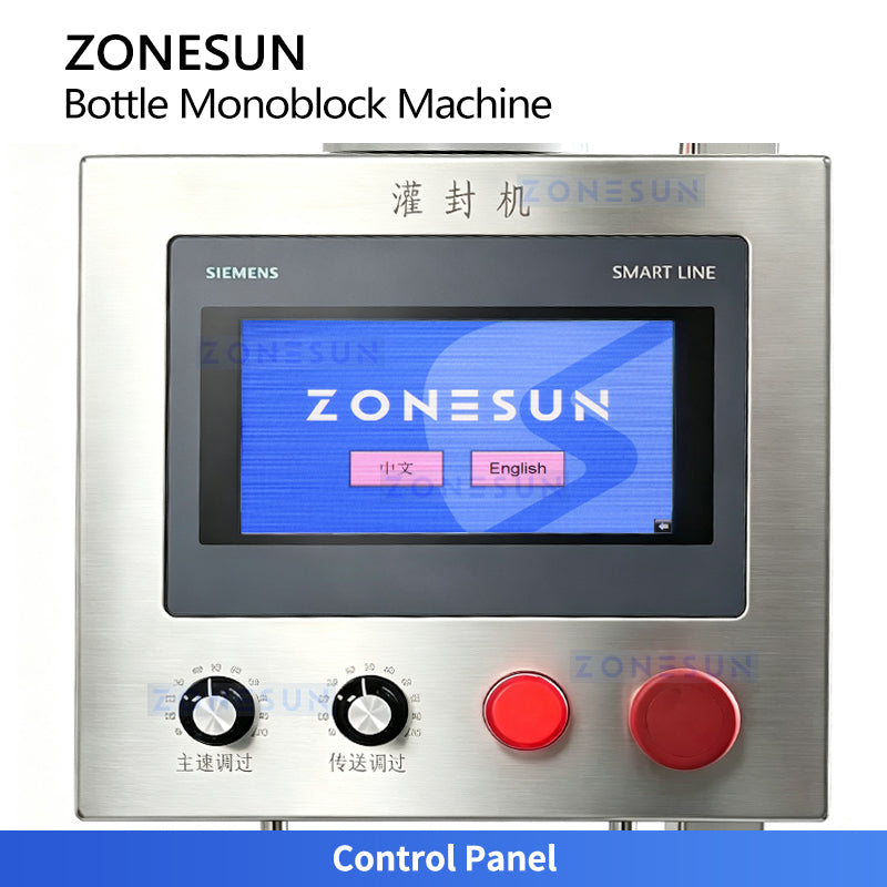 ZONESUN ZS-KGFX32 High-Speed Air Washing Filling and Capping Machine for 30 ml PP Bottles