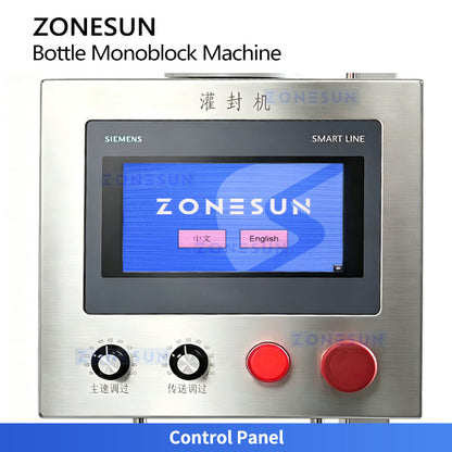 ZONESUN ZS-KGFX32 High-Speed Air Washing Filling and Capping Machine for 30 ml PP Bottles