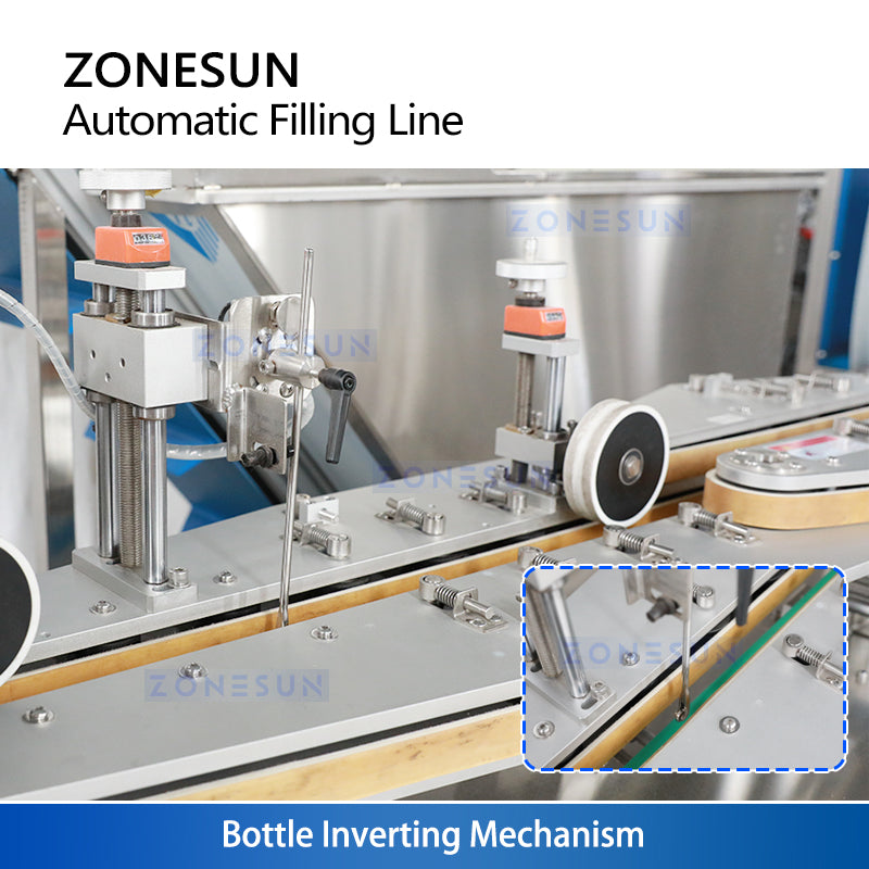 ZONESUN ZS-FAL180V16 Automatic Liquid Filling Capping and Checkweighing Production Line