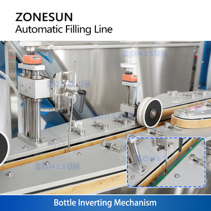 ZONESUN ZS-FAL180V16 Automatic Liquid Filling Capping and Checkweighing Production Line