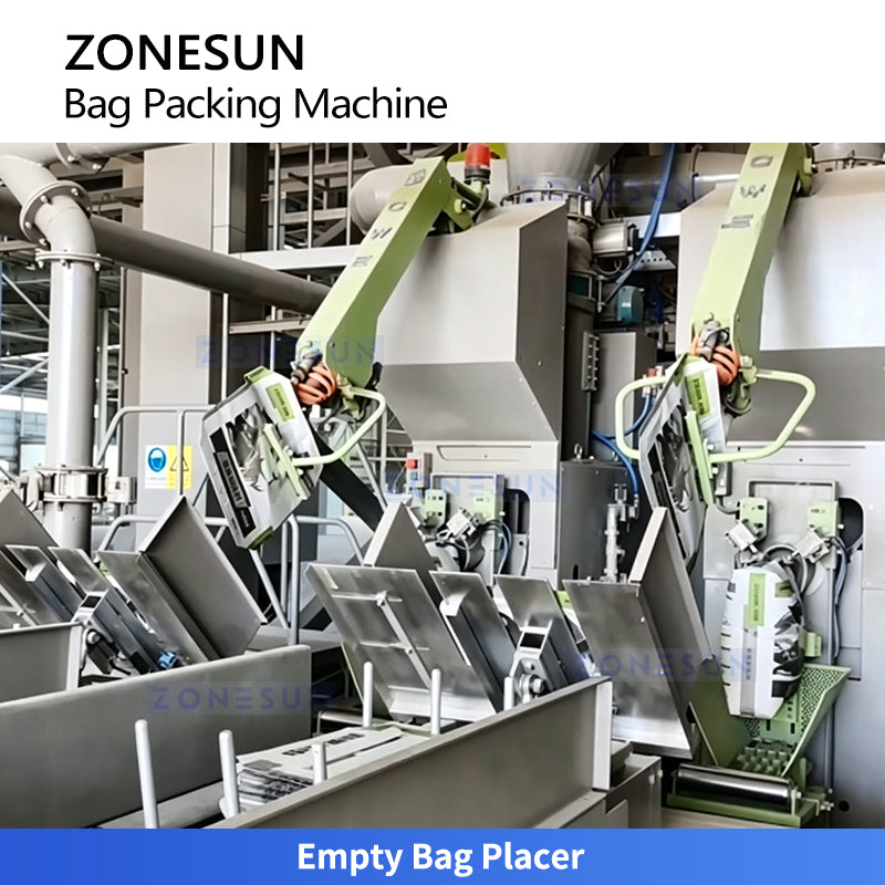 ZONESUN ZS-FSK5 Fully Automatic 15-50kg Cement Valve Bag Packing Machine Rotary Multi-Station Dry Mortar Putty Powder Bagging Machine