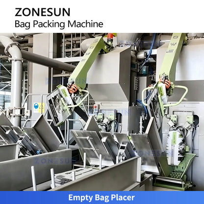ZONESUN ZS-FSK5 Fully Automatic 15-50kg Cement Valve Bag Packing Machine Rotary Multi-Station Dry Mortar Putty Powder Bagging Machine