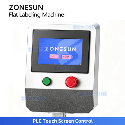 ZONESUN ZS-TB120M Automatic Flat Surface Labeling Machine for Boxes & Pouches Top Labeling Equipment