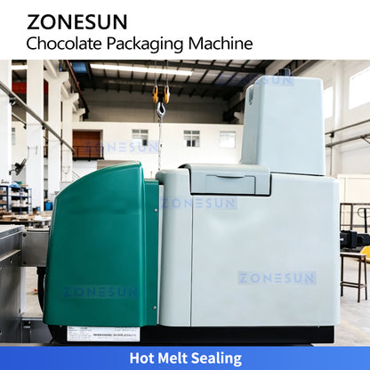 ZONESUN ZS-CWM2 High Speed Chocolate Bar Wrapping Machine with Automatic Film Wrapping System