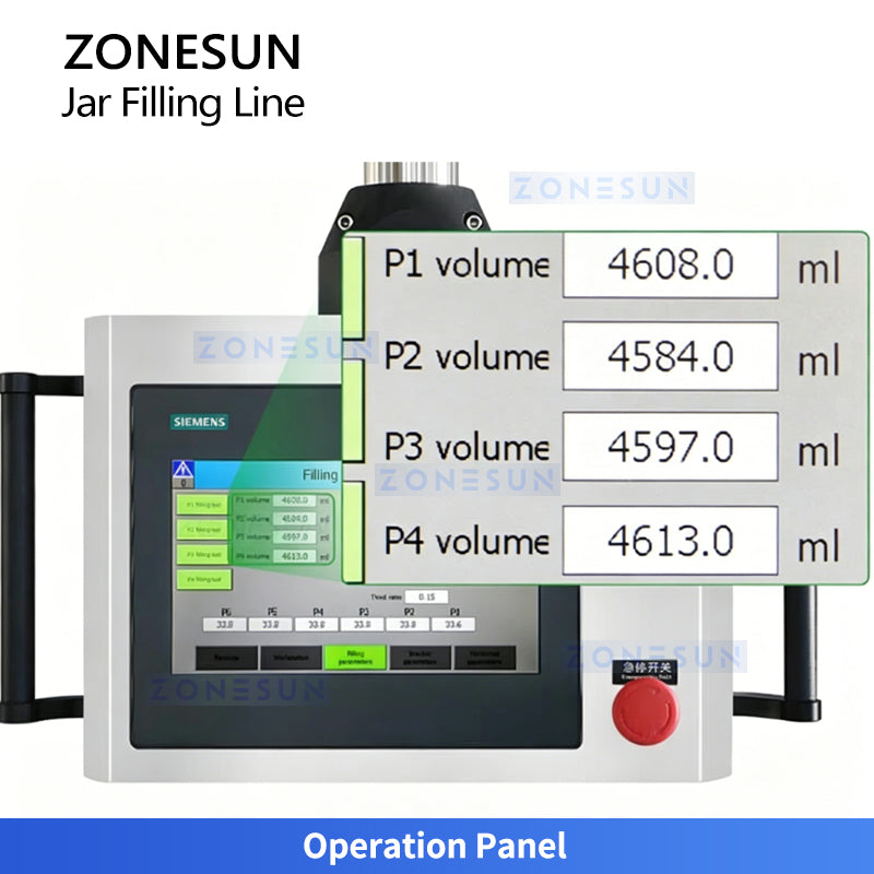 ZONESUN ZS-FAL180V9 Automatic Paste Production Line Twist-off Cap Bottle Packaging ZONESUN