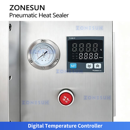 ZONESUN ZS-FK360 Desktop Pneumatic Foil Sealing Machine for Yogurt Cups Creams and Reagent Tubes