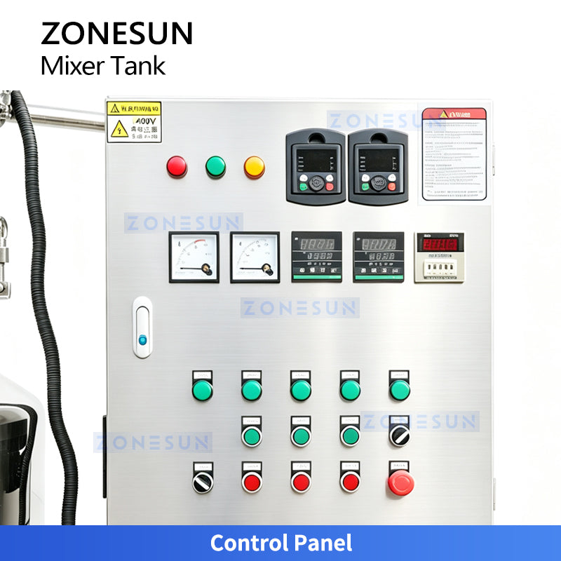 ZONESUN ZS-VMB200L Vacuum Emulsifying Mixer Tank for Cosmetic & Pharmaceutical Production