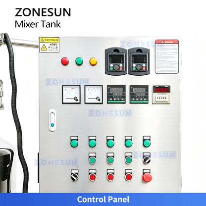 ZONESUN ZS-VMB200L Vacuum Emulsifying Mixer Tank for Cosmetic & Pharmaceutical Production