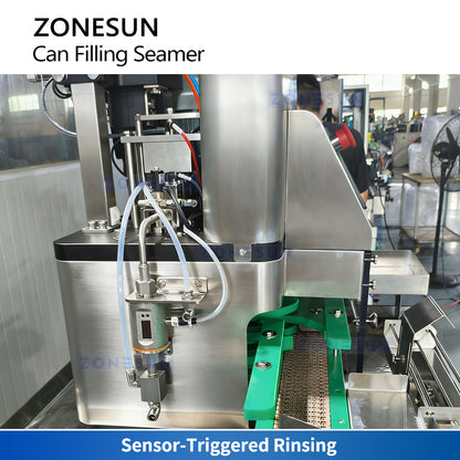 ZONESUN ZS-TRP1 Mobile Automatic Can Soda Water Filling and Seaming Machine  ZONESUNPRO