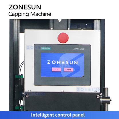 ZONESUN ZS-XG440S2 Automatic Servo Capper with Dual-Track Bowl Feeder
