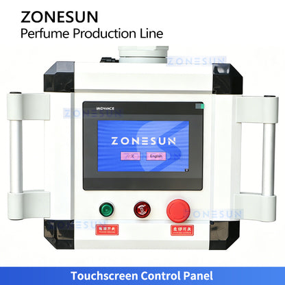 ZONESUN ZS-AFC42P Automatic Perfume Monoblock Filling Machine Vacuum 3–100ml Filling Negative Ion Rinsing Integrated Fragrance Equipment