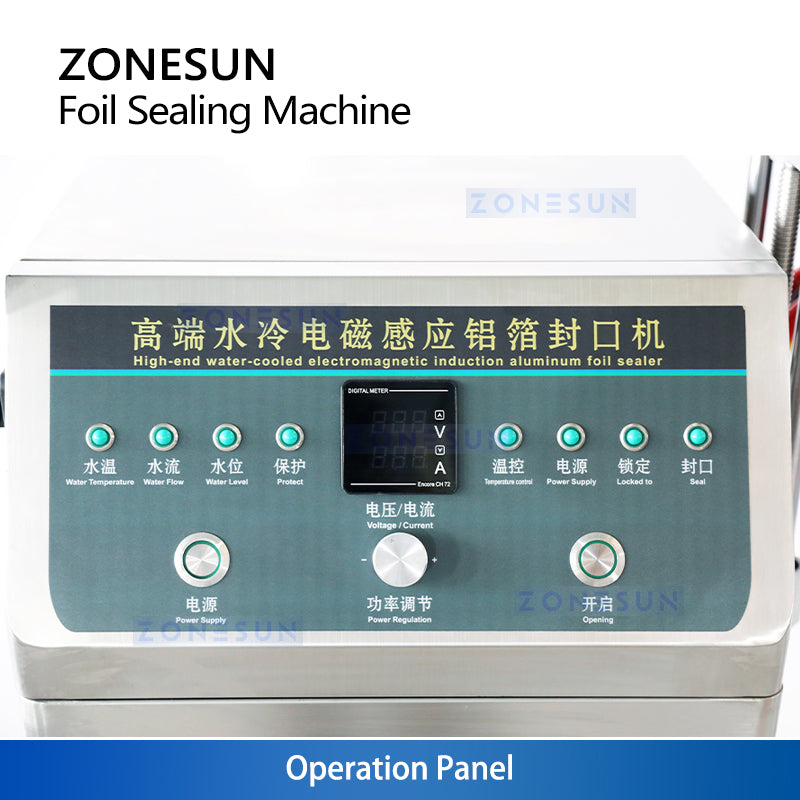 zonesun Induction Sealing Machine control panel