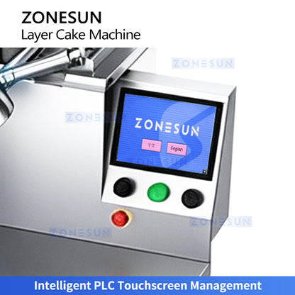 ZONESUN ZS-CZ100 Industrial Automatic Layer Cake Icing Making Machine for Food Factory Production