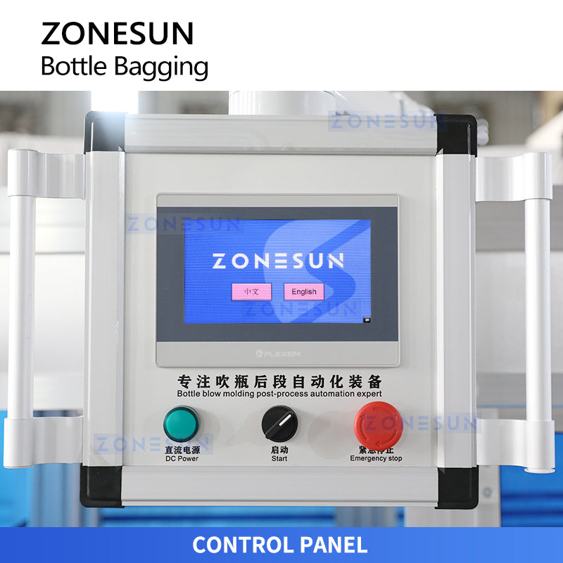 ZONESUN ZS-SPL20 Automatic Plastic Bottle Bagging Machine Plastic Container Packaging Machine