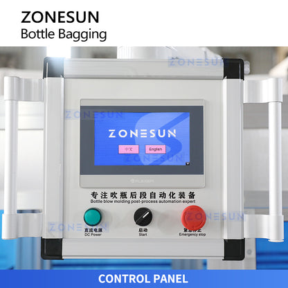 ZONESUN ZS-SPL20 Automatic Plastic Bottle Bagging Machine Plastic Container Packaging Machine