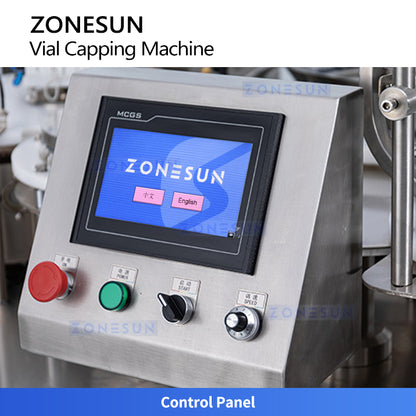 ZONESUN ZS-YG300 Automatic Vial Capping Machine Pharmaceutical Lab Bottle Capper