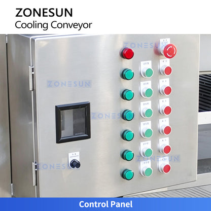 ZONESUN ZS-CT5 Automatic Mesh Belt Cooling Conveyor for Industrial Food Production