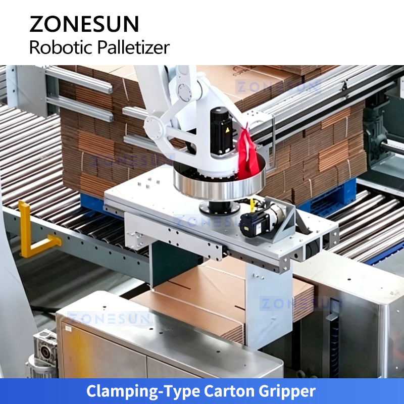 ZONESUN ZS-CSPM8 Automatic Corrugated Case Stacking & End-of-Line Packaging Line  ZONESUNPRO