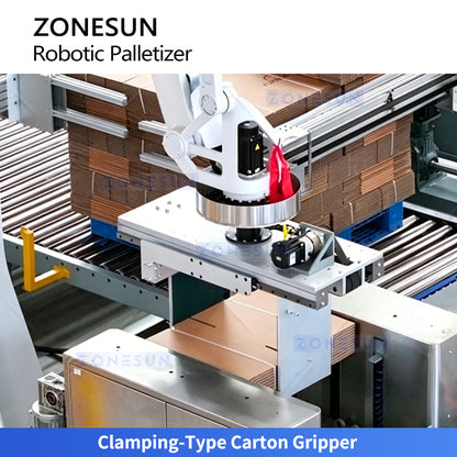 ZONESUN ZS-CSPM8 Automatic Corrugated Case Stacking & End-of-Line Packaging Line  ZONESUNPRO