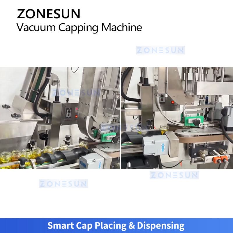 ZONESUN ZS-AFK180 Continuous Twist-off Caps Vacuum Capping Machine  ZONESUNPRO
