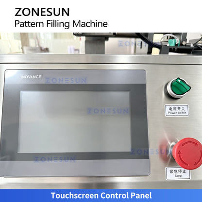 ZONESUN ZS-PGF5 Automatic Dual-Head Cosmetic Cream Filling Machine for Layered Patterns