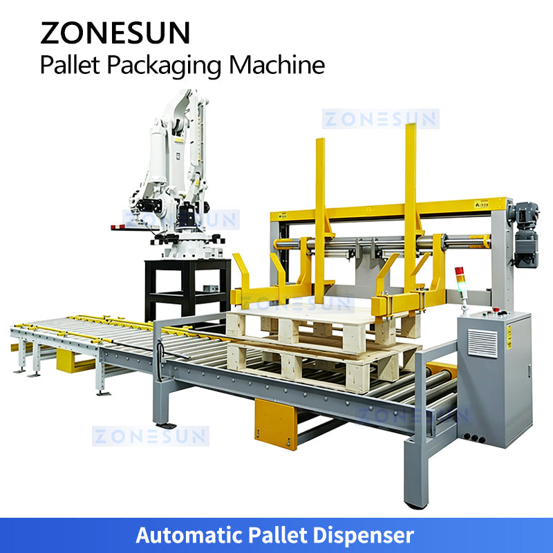 ZONESUN ZS-PWM2 Fully Automatic Robotic Palletizing & Pakcaing End-of-line  ZONESUNPRO