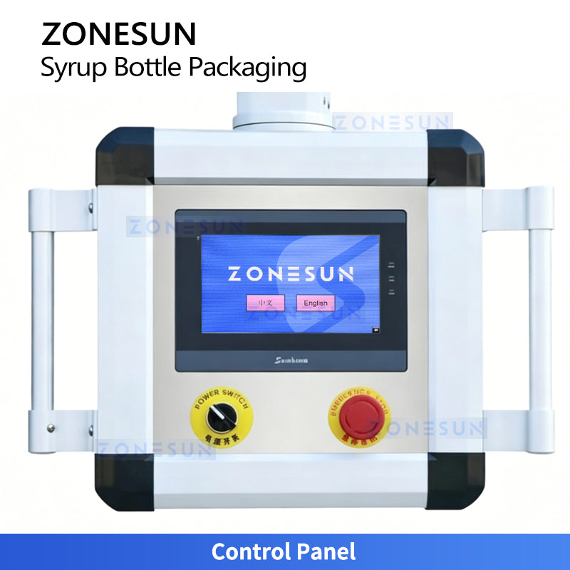 ZONESUN ZS-FAL180V10 Automatic Syrup Bottle Filling Line | Servo Piston Pump | Rinsing Filling Capping & Labeling | 40–70 BPM | SUS304