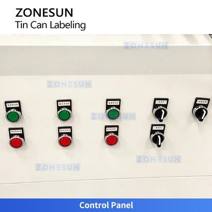 ZONESUN ZS-JTB80 High-Speed Automatic Tin Can Wrap-Around Labeling Machine