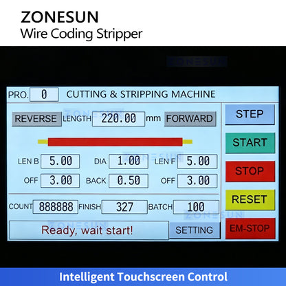 ZONESUN ZS-EW30 CNC Wire Cutting Stripping Machine with Automatic Inkjet Coding System
