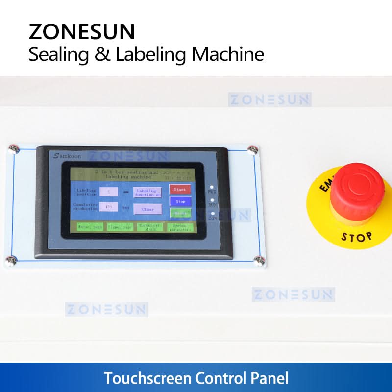 ZONESUN ZS-FKC4650S Automatic Box Tape Sealing and Labeling Machine